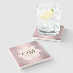 Posavasos De Piedra Rubor Elegant Lotus OM