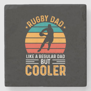 Posavasos De Piedra Rugby Dad