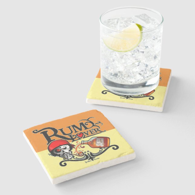 Posavasos De Piedra Rum lover (Lateral)