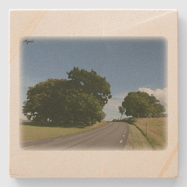 Posavasos De Piedra Rural Sweden April (Anverso)