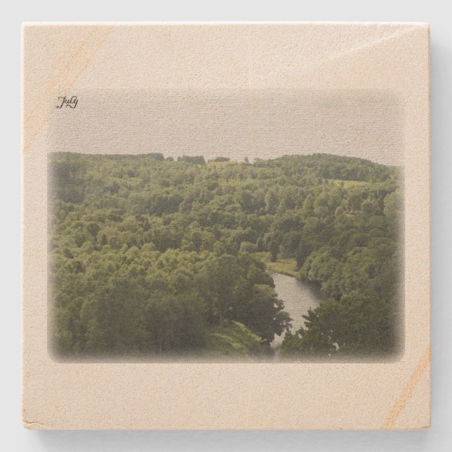 Posavasos De Piedra Rural Sweden July (Anverso)