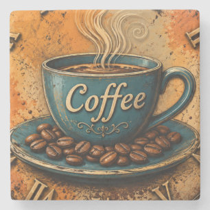 Posavasos De Piedra Rustic Coffee Vintage Farmhouse Kitchen Decor