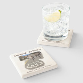 Posavasos De Piedra Ruta 66 Oatman Arizona Burros En La Calle