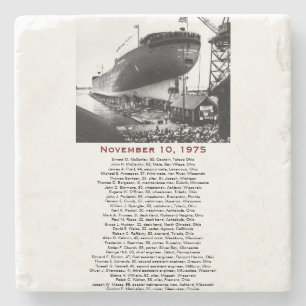 Posavasos De Piedra S.S. Edmund Fitzgerald Stone Coaster