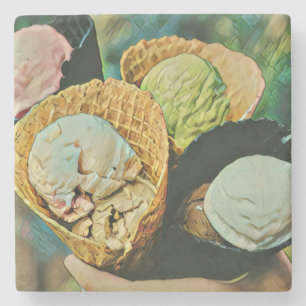 Posavasos De Piedra Sabor de helado