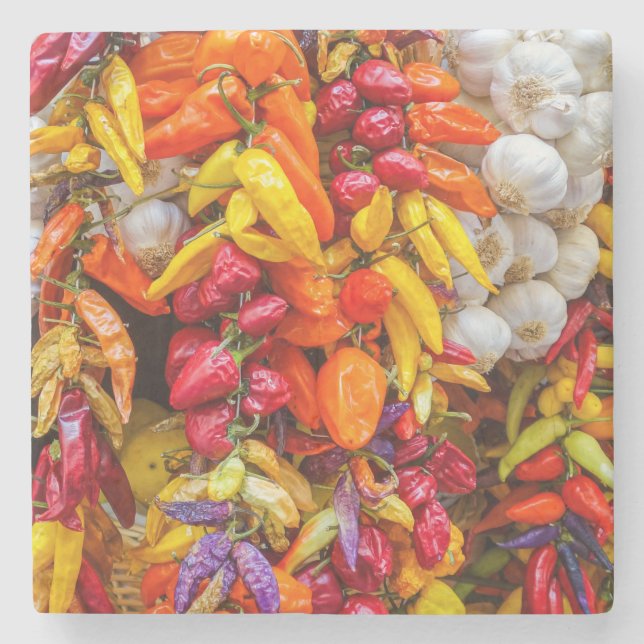 Posavasos De Piedra Sabores mediterráneos (Anverso)