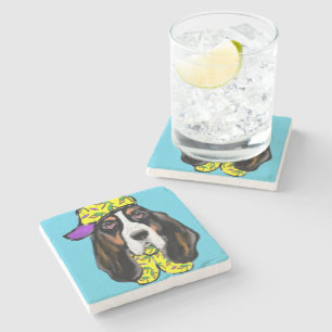 Posavasos De Piedra Sabueso Basset