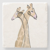 Safari Love Giraffe Coasters
