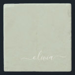 Posavasos De Piedra Sage Green Minimalista Moderno Monograma elegante<br><div class="desc">Presentamos nuestra elegante colección de monogramas Minimalistas y ecológicos: eleve su estética con serenidad sofisticada y elegancia intemporal. Nuestra colección muestra diseños minimalistas en un ambiente tranquilo y verde, complementado con refinados monogramas adaptados a su estilo personal. Desde papel pulido hasta accesorios versátiles, cada pieza de nuestra colección está meticulosamente...</div>