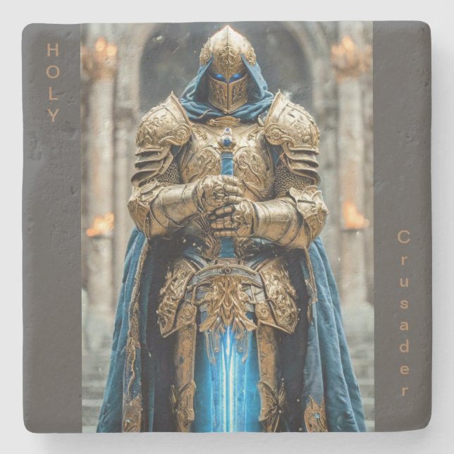 Posavasos De Piedra Sagrado Ataque Cruzado (Anverso)