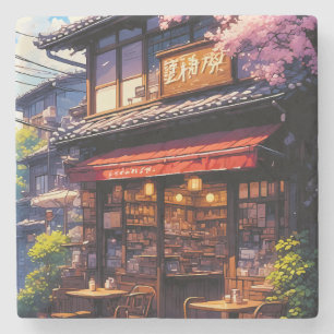 Posavasos De Piedra Sakura Kissa - Café Flor de Cerezo