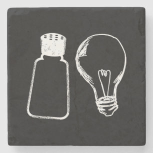 Posavasos De Piedra Sal y luz bíblica de sal de ye contra Matthew 513-