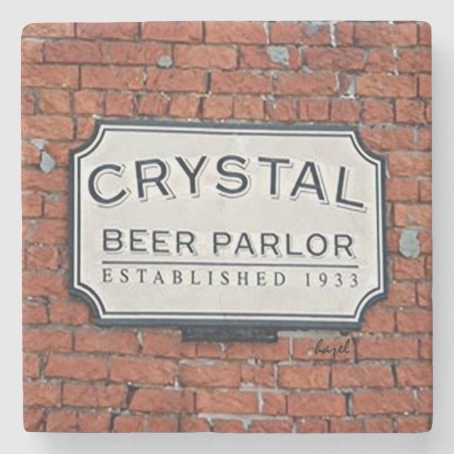 Posavasos De Piedra Sala cristalina de la cerveza, sabana, práctico de (Anverso)
