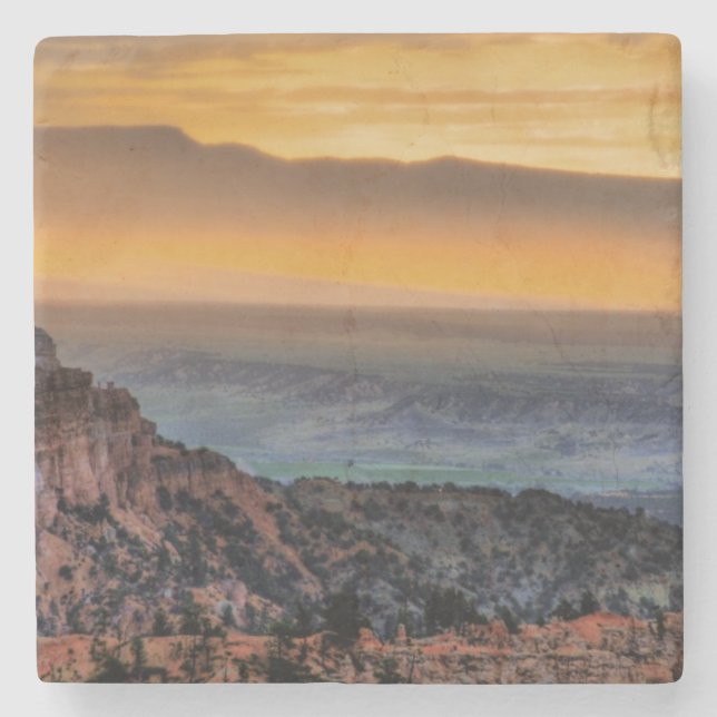 Posavasos De Piedra Salida del sol en el barranco de Bryce (Anverso)