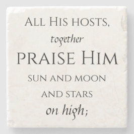 Posavasos De Piedra Salmo 148 3/8