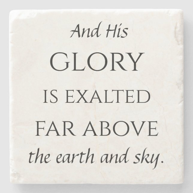 Posavasos De Piedra Salmo 148 montaña rusa 6/8 (Anverso)