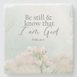 Posavasos De Piedra Salmo 46:10 Estar quieto y saber que soy Dios Bibl