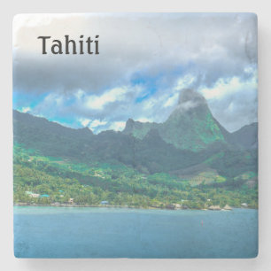 Posavasos De Piedra Saludo desde Tahití