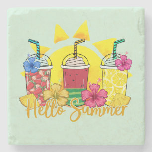 Posavasos De Piedra Saludo   Fruta tropical refrescante Smoothie