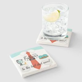 Posavasos De Piedra Saludos especiales del Día del Padres al mejor pap