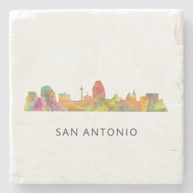 POSAVASOS DE PIEDRA SAN ANTONIO TEJAS WB1 - (Anverso)