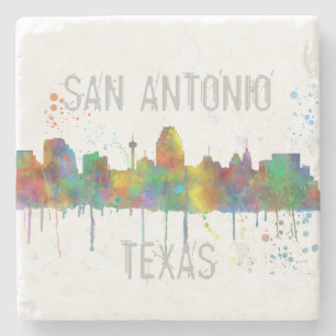 POSAVASOS DE PIEDRA SAN ANTONIO TEXAS SKYLINE