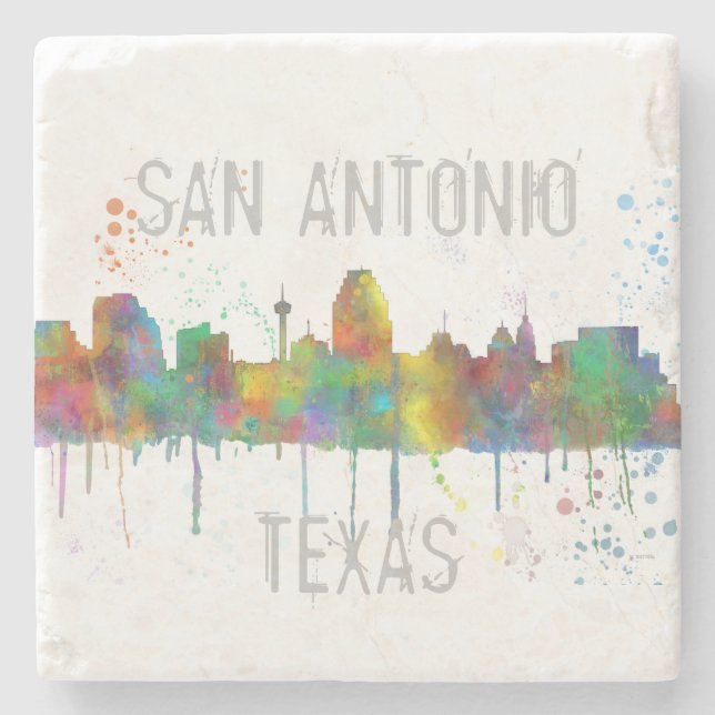 POSAVASOS DE PIEDRA SAN ANTONIO TEXAS SKYLINE (Anverso)