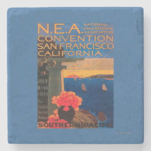 Posavasos De Piedra San Francisco, convenio de CaliforniaN.E.A.