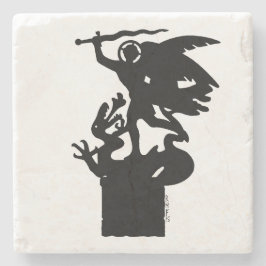 Posavasos De Piedra San Miguel y Dragón