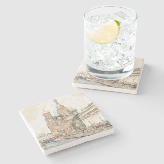 Posavasos De Piedra San Petersburgo, Rusia (Lateral)