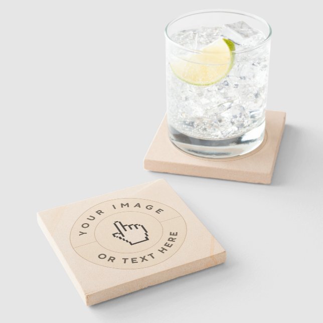 Posavasos De Piedra Sandstone Coaster - Personalizado (añadir imagen/t (Lateral)