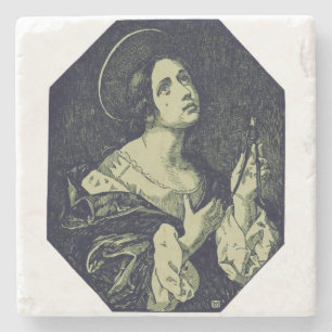 Posavasos De Piedra Santa Apolonia Virgen y Mártir