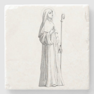 Posavasos De Piedra Santa Catalina de Siena Virgen