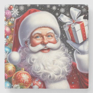 Posavasos De Piedra Santa con regalo y adornos