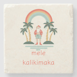 Posavasos De Piedra Santa Cruz/Arcoiris/Palmas