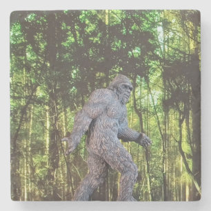 Posavasos De Piedra Sasquatch (Pie Grande) en la naturaleza