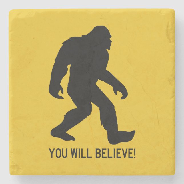 Posavasos De Piedra Sasquatch (Pie Grande) ¡Te Creerás! (Anverso)