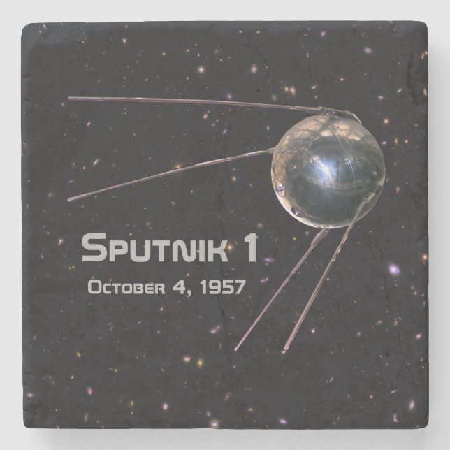 Posavasos De Piedra Satélite Sputnik 1 (Anverso)