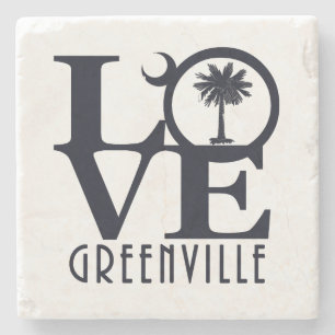 Posavasos De Piedra SC de Greenville del AMOR