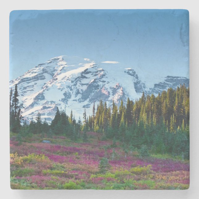 Posavasos De Piedra scape de la montaña (Anverso)