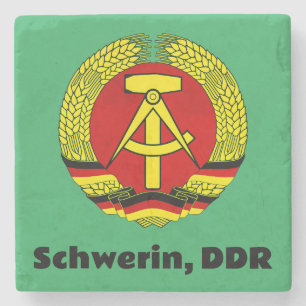 Posavasos De Piedra Schwerin, DDR, Schwerin, Alemania, Ossi de Alemani