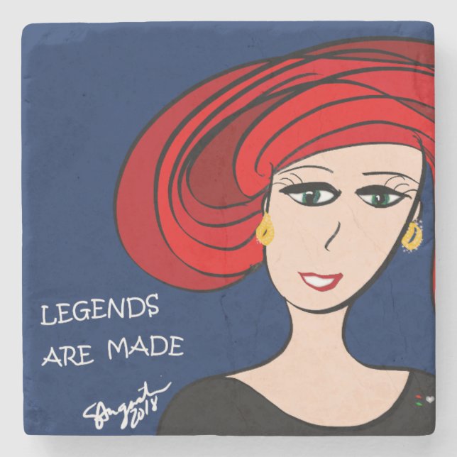 POSAVASOS DE PIEDRA SE HACEN LAS LEYENDAS (Anverso)