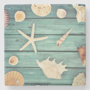 Posavasos De Piedra Selección de Seashells