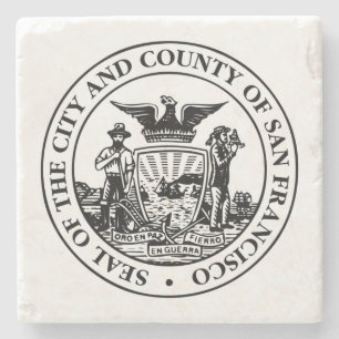 Posavasos De Piedra Sello de la ciudad de San Francisco (California, E