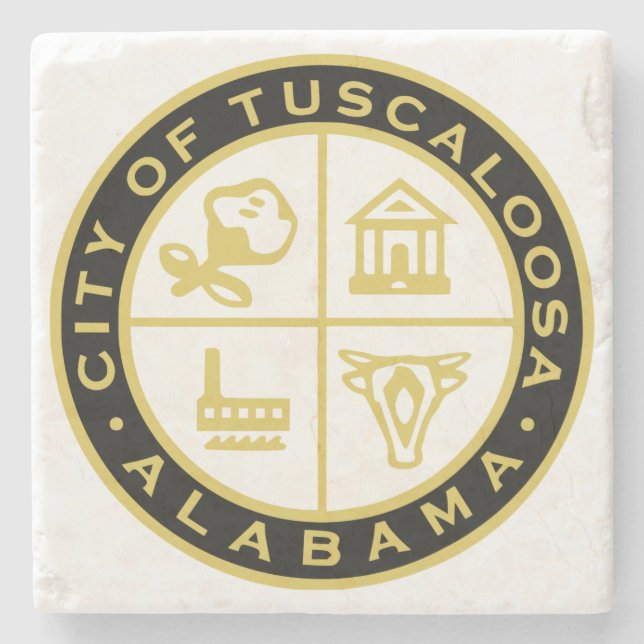 Posavasos De Piedra Sello de Tuscaloosa (Alabama) (Anverso)