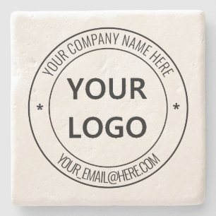 Posavasos De Piedra Sello personalizado de promoción de logotipos par