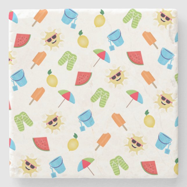 Posavasos De Piedra Sencillamente verano (Anverso)