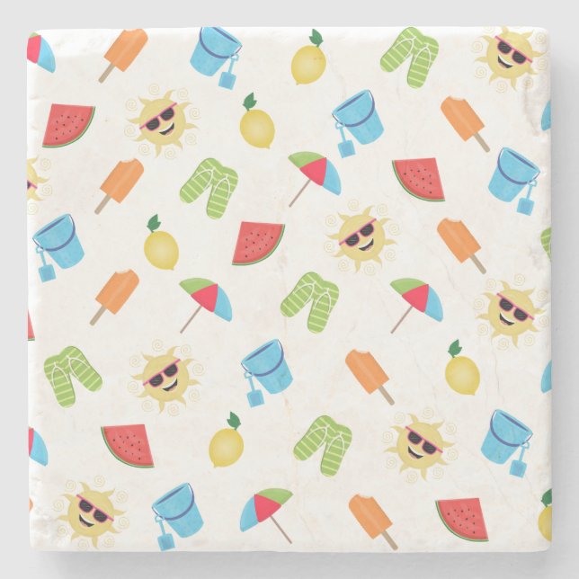 Posavasos De Piedra Sencillamente verano (Anverso)