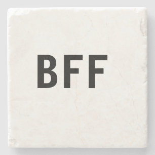 Posavasos De Piedra Sencillo minimalista BFF mejores amigos familia no