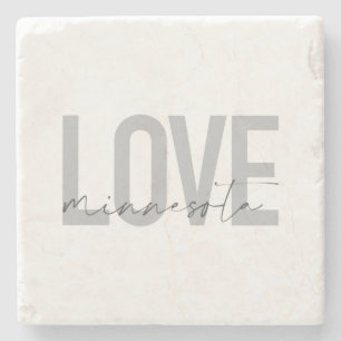 Posavasos De Piedra Sencillo, moderno, urbano, diseño fresco Love Minn